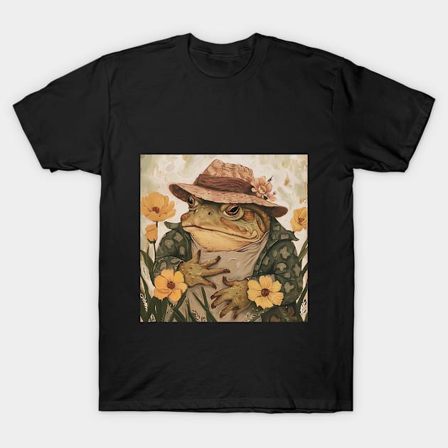 Cute Cottagecore Toad T-Shirt by peculiarbutcute